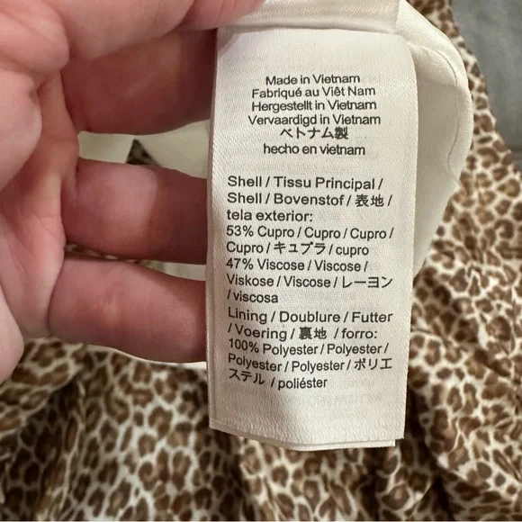 NWT J. Crew Collection Leopard Print One-Shoulder Ruffle Hem Midi A-Line Dress - Picture 11 of 17